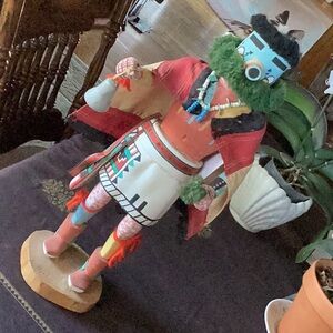 Colorful Kachina Doll with Beaded Necklace